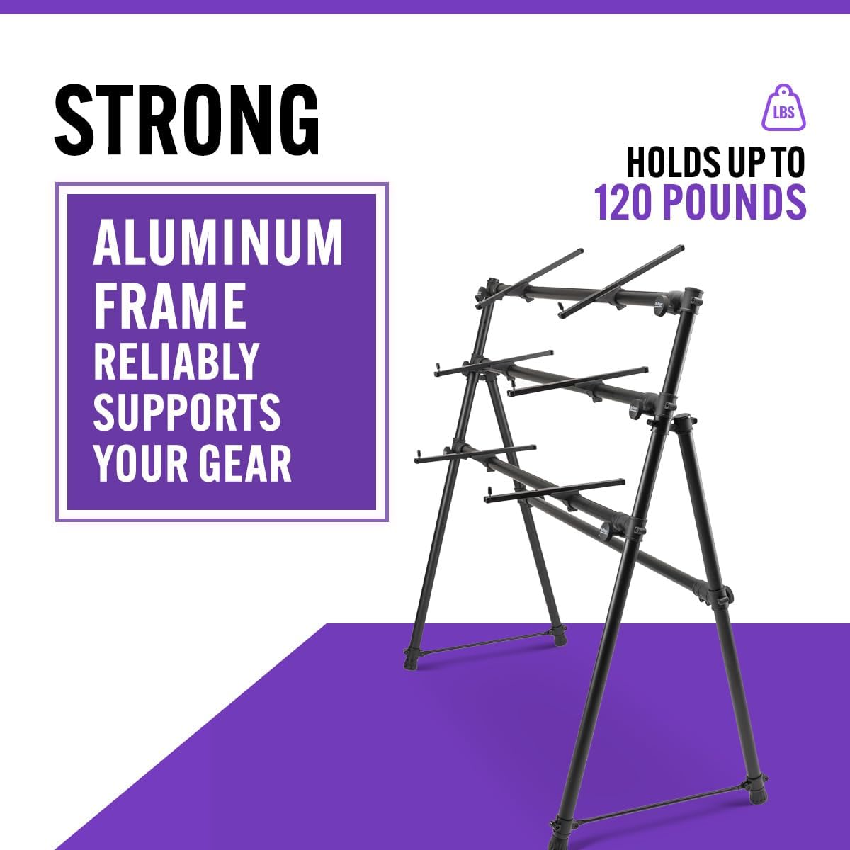 On-Stage KS7903 3-Tier A-Frame Keyboard Stand