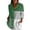 Army Green 2, variant on Lapel Button Down Shirts for Women Dressy Stripe Printed Long Sleeve Blouse