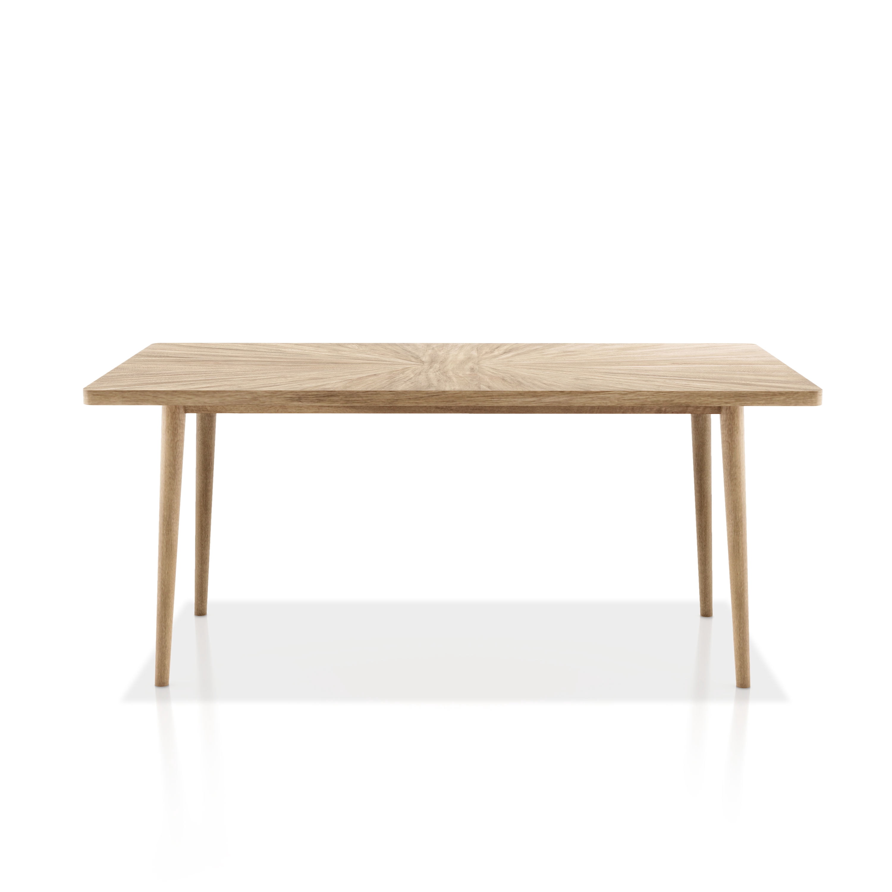 Furniture of America Ivren 68" Solid Wood Indoor Dining Table, Natural