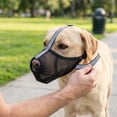 thumbnail image 5 of Brown Pvc Soft Mesh Dog Muzzle with Reflective Strip for Nighttime Walks and Comfortable 3d Design, 5 of 5