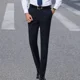 thumbnail image 2 of Pantalones de traje para hombre, holgados, con tirantes, para uso social, ajustados, elásticos, para negocios, para hombre, con cinturón, 2 of 5