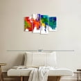 thumbnail image 2 of Elephant Stock Abstract Paint Splash Wall Art - Horizontal Multi Panel Canvas - Living Room Wall Decor - Abstract Multi Panel - Brown And Green Decor - 30" x 18", 2 of 4