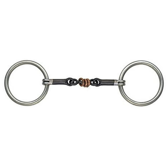 Shires Equestrian Sweet Iron Copper Roller Snaffle Bit #509 6"