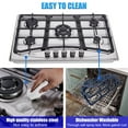 Hothit Propane Gas Cooktop 30" Inch, 5 Burner Builtin Stainless Steel