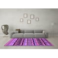 thumbnail image 3 of Ahgly Company Indoor Rectangle Oriental Purple Industrial Area Rugs, 8' x 10', 3 of 4