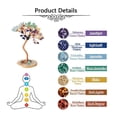 thumbnail image 4 of Feng Shui Decoración Piedras Preciosas Árbol de la Vida Piedras Caídas de Alambre de Oro Rosa con Base de Rebanada de Ágata Árbol de Dinero Chino Decoración de Sala de Estar para Riqueza Suerte, Cuarzo Rosa JM, 4 of 4