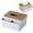 0505Gray, variant on Tissue paper storage box|White|Tissue Box Cover Plastic Rectangular Facial Tissue Holder Dispenser With Storage For Bathroom Living Room Kitchen Home