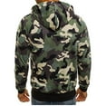 thumbnail image 3 of BJUTIR Hoodies Sweatshirt For Men Camouflage Zipper Pullover Long Sleeve Hooded Sweatshirt Tops Blouse, 3 of 6