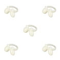 thumbnail image 2 of Vogacara Anillo de exhibición de esmalte de uñas de 50 piezas Accesorio de manicura simple Anillos de exhibición en forma de mariposas para decoración Blanco 5piezas Vogacara CBP195471, 2 of 5