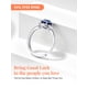 thumbnail image 4 of Anillos de circonio cúbico Silvora contra el mal de ojo plata de ley para mujer, 4 of 8
