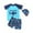 Sky Blue, variant on Kids Swimsuits Boys 6-7 Boys Swim Trunks New Breathable Swimsuit Short Sleeved Shirts And Shorts Two Pieces Set Baby Boy Swimsuit Blue