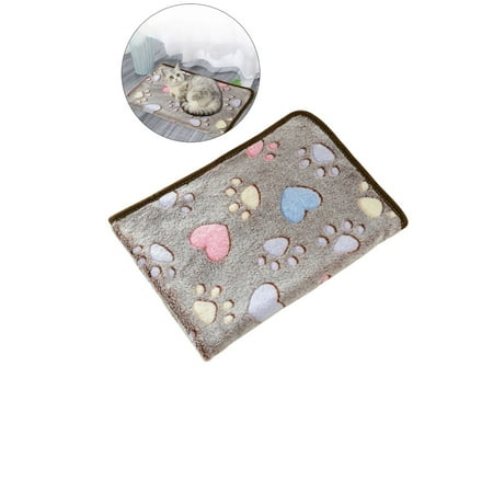 WNFJR Puppy Blankets Soft Warm Sleep Mat Bone Print Cute Blanket Fluffy Fleece Pet Blanket Flannel Throw Dog Blankets for Small Dogs Puppy Cat