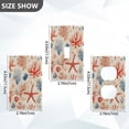 thumbnail image 7 of Yayeee Blank Wall Plate Cover 1-Gang 4.5"x2.7" Home Unused Decorative Outlet, Blue Starfish, 7 of 7