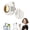 White, variant on Portable Mini Clip-on Fan 360° Rotating Compact Clip Fan, Adjustable Speeds for Hands-Free Cooling, Perfect for Travel, Office, Outdoor, or Home (1/2 Pcs)