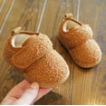 thumbnail image 4 of Kids Winter Boots Winter Girls Soft Sole Indoor Slippers Warm Lined Booties Easy on Design Cozy Home Floor Footwear Winter Boots for Toddler Girls Brown 15, 4 of 5
