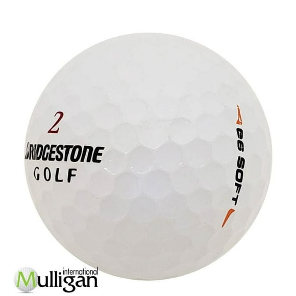 Mulligan - 96 Bridgestone e6 Soft 4A Recycled Used Golf Balls, White