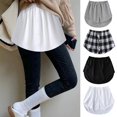 thumbnail image 2 of Falda de algodón con dobladillo desmontable para mujer, camisa falsa con cola, elástica, Irregular, a la moda, novedad de 2023, 2 of 4