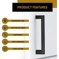 thumbnail image 5 of Mega Handles / Cabinet Pulls 5.5 Inch / Stainless Steel Cabinet Handle Pulls / Matte Black / 1 pack, 5 of 6