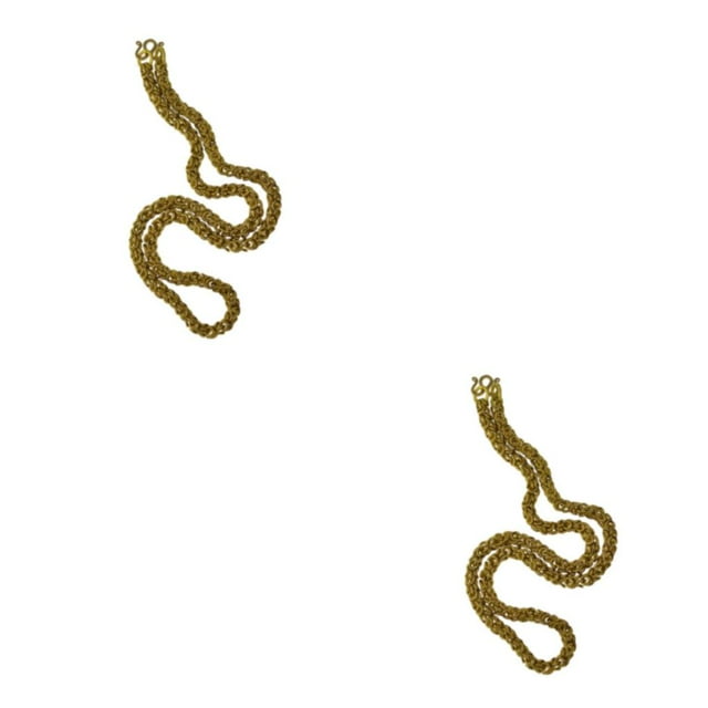 relayinert Fashionable Men s Copper Punk Chain Necklace for Dancing Prom and Birthday Present DIY square Style A 2Set