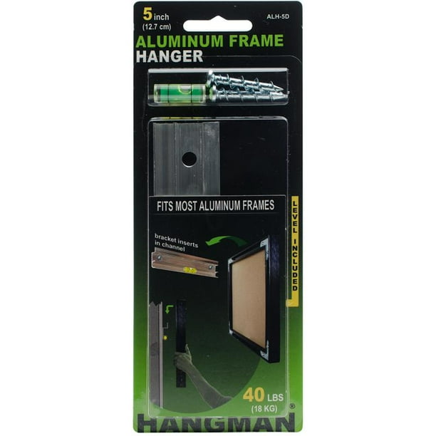 Aluminum Picture Frame Hanger, 5", 40 lbs