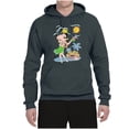thumbnail image 2 of Wild Bobby, Betty Boop Island Girl Paradise Betty Boop Unisex Hoodie Sweatshirt, Charcoal, Small, 2 of 5