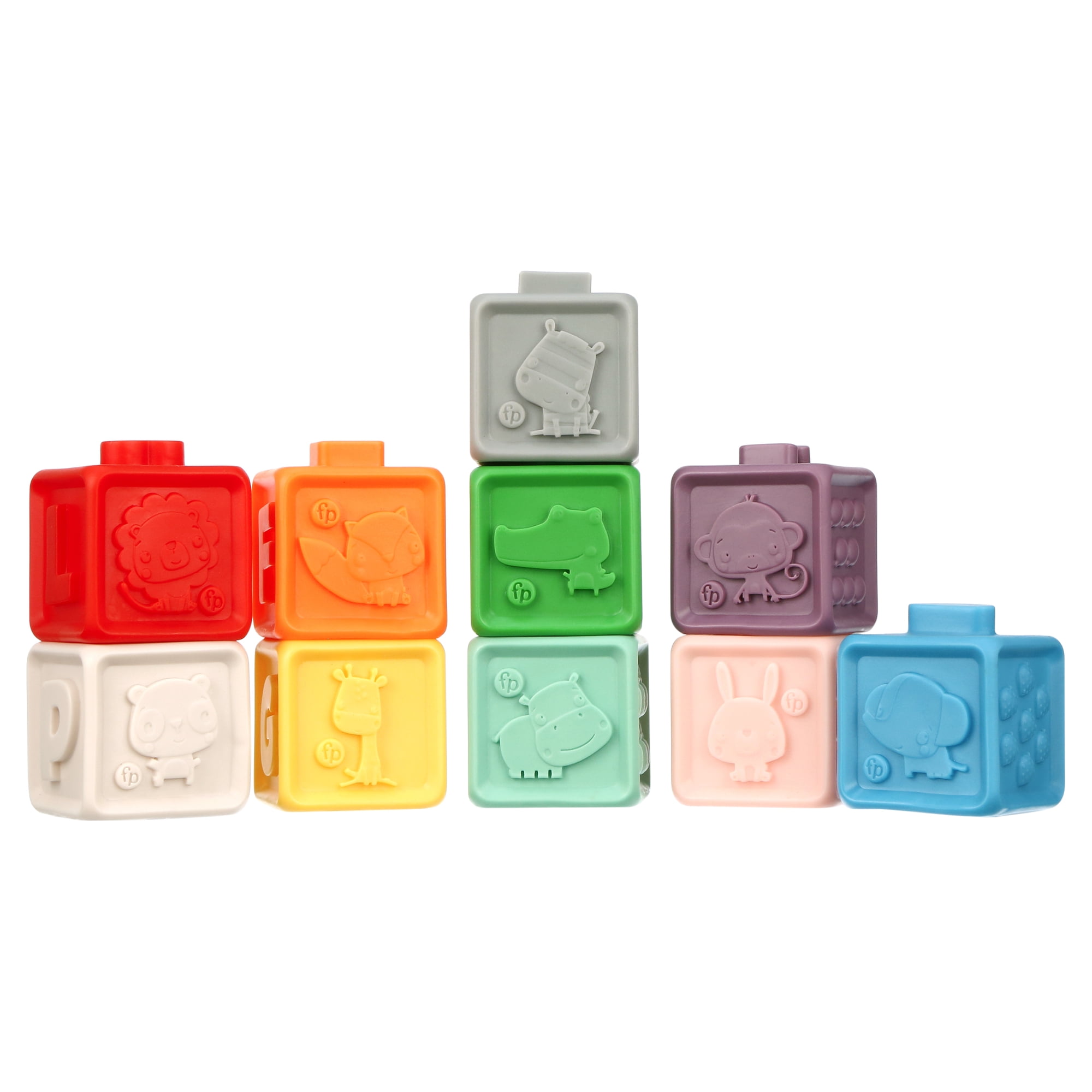 Fisher-Price 10-Piece Soft Bath Blocks Set, Bath Toys for Infants, 12+ Months