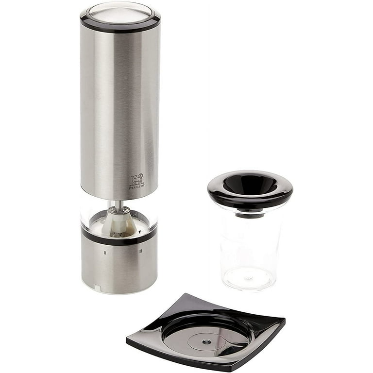 Elis sense U'select electric salt and pepper mills in stainless