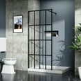 thumbnail image 4 of Kadyn Shower Glass Door, Shower Doors,34" X 72" Shower Door Walk-in Black Finish, 4 of 8