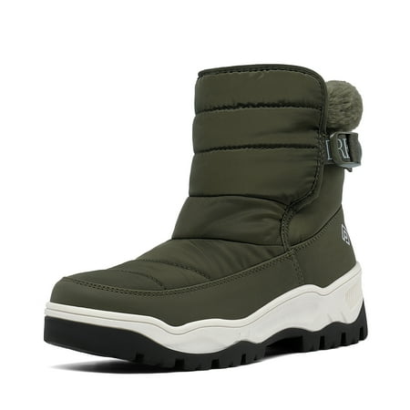 

Dream Pairs Women s Winter Waterproof Insulated Snow Boots Warm Ankle Booties Fashion Short Boots SDSB2204W DARK GREEN Size 6