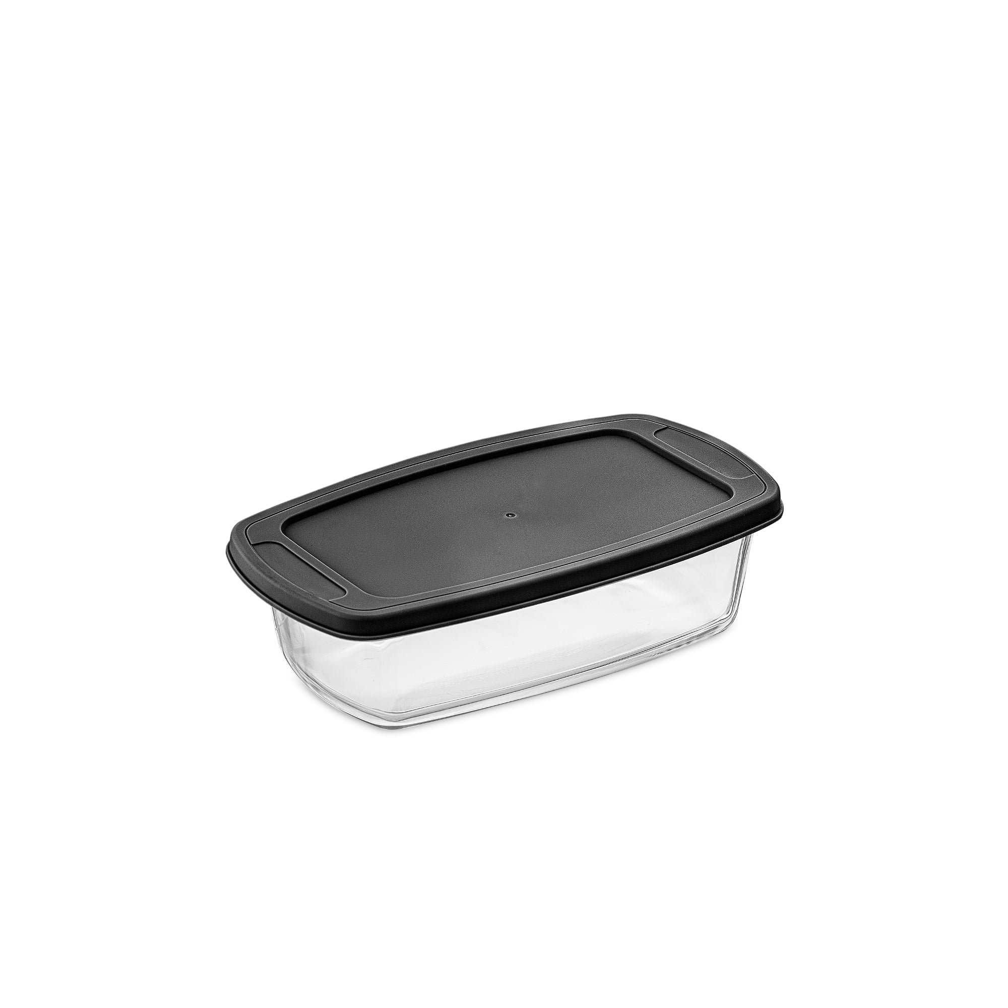 JoyJolt Glass Food Storage Containers with Airtight Lids - Set of 5 - Black
