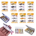 thumbnail image 3 of Wmool 6-Segment Multi Jointed Fishing Lures w/ Box Fishing Bait Crankbait Hooks, 3 of 8