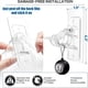 thumbnail image 3 of 8 Soportes para Barra de Cortina Sin Taladro, Colgadores de Cortina, Soporte Ajustable Sin Clavos para Dormitorio y Baño A, 3 of 5