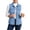 *Sky Blue, variant on VBVC Women's Sleeveless Curved Hem Denim Vest , Button Down Jean Vest For Women, S-2XL