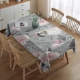 thumbnail image 2 of Pioneer Flower Floral Print Pattern Rectangle Tablecloth 60"x84",Waterproof Polyester Rectangle Table Cloth, Wipeable Spillproof Polyester Tablecloth for Dining, Camping, Indoor and Outdoor, 2 of 5