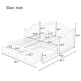thumbnail image 5 of Solid and Stable Twin Size Wood Daybed with Extended Pop Up Trundle and Storage Drawers, Extendable Daybed, Wooden Sofa Bed for Living Room Guest Room (Light Gray), 5 of 9