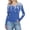 #116-Blue, variant on Xuyuer Long Sleeve Thermal Shirt for Women Light Tops Spring Summer 2025 Crew Neck Casual Non Positioning Printing Slim Tight Fitting Basic T-Shirts