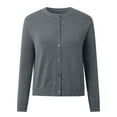 thumbnail image 4 of Cardigan For Women Pure Twin Sets For Round Neck Long Sleeve Button Down Soft & Warm Sweater Work Cardians, 4 of 5