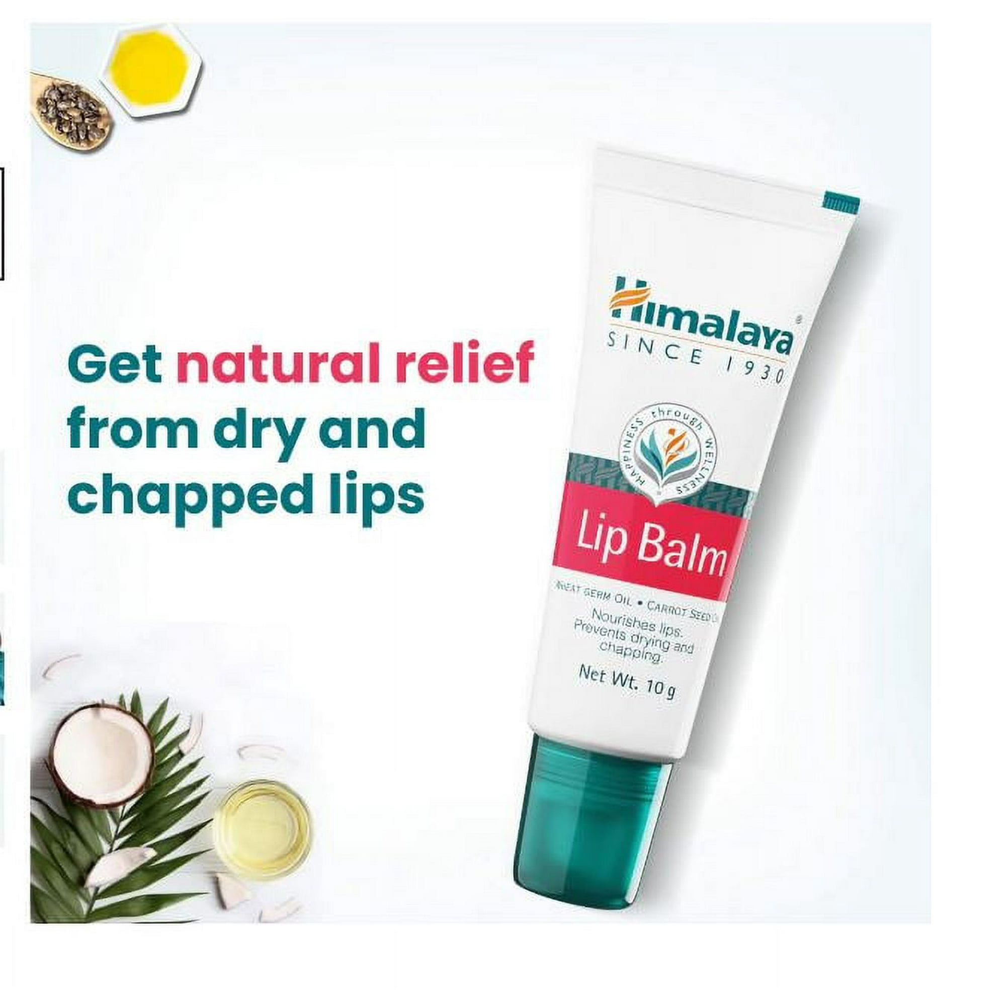 Himalaya Personal Care Lip Balm 10 gm Balm Pack of 2 Set ( Each 10