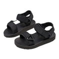 thumbnail image 4 of WUANDIXFA Toddler Girl Sandals Boys Girls Sandals Open-Toe Summer Outdoor Unisex Child Sport Sandals Athletic Lightweight(Toddler/Little Kid/Big Kid) Summer Shoes for Toddler Boys Black,US 12.5, 4 of 7