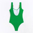 thumbnail image 5 of ylioge Tankini Swimsuits for Women One-Piece Sleeveless Round Neck Bathing Suits Ladies Trendy Solid Slim Shapewear Beach Swimwear Sets, 5 of 8