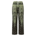 thumbnail image 3 of WILLBEST Pantalones Casuales elegantes para Mujer, Pantalones Harén de Cintura Elástica a La Moda con Bolsillo, Pantalones Holgados y Cómodos con Estampado para Uso Diario. Mediana, 3 of 6