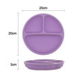 thumbnail image 2 of Toddler Plates with Suction - Baby Plates Silicone Divided Plates - Set of 3, 2 of 5