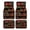 Bookshelf, variant on 4-Piece Car Floor Mats Set, Bold Wavy Grunge Lines Crystal Velvet Automotive Front & Rear Floor Liners, Universal Fit for Car, Truck, SUV