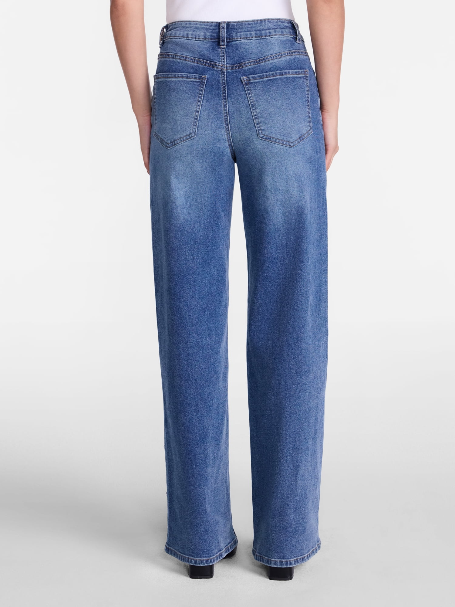 Madden NYC Women’s Studded Ultra Jeans, 32'' Inseam, Sizes 00-18