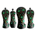 thumbnail image 1 of Cubierta de la cabeza del palo de golf Cola 4 piezas 3 5 UT Woods Protector impermeable hecho a mano Bola Negro, 1 of 8