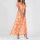 thumbnail image 1 of WILLBEST Vestidos de Mujer Vestidos de Mujer Vestido Largo de Gasa Floral Manga Corta Volantes Cuello En V Vestido Fluido de Cintura de Moda Vestidos Extra Grande, 1 of 3