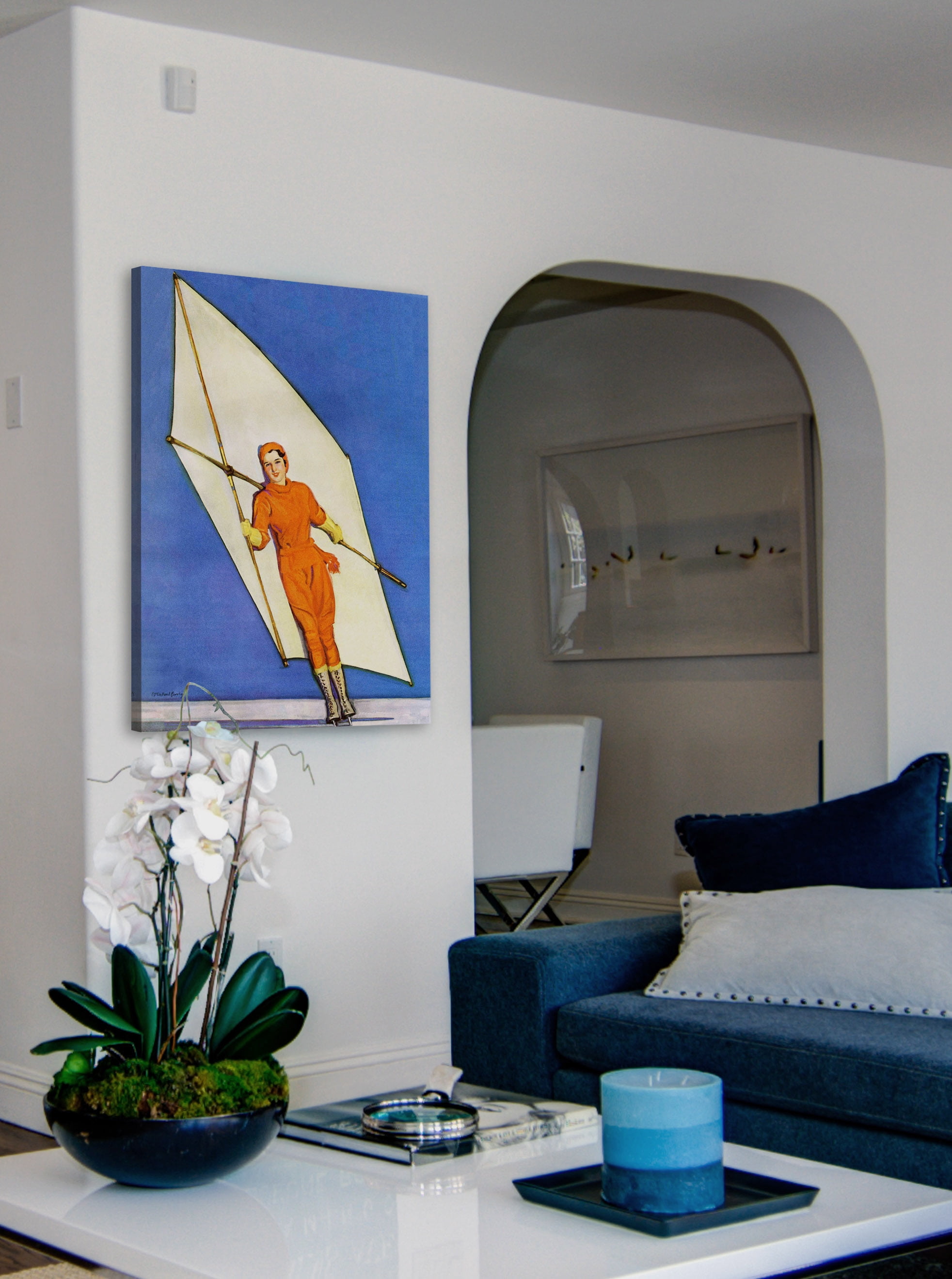 "Sail Skating" Painting Print on Wrapped Canvas