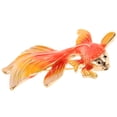 thumbnail image 4 of Orange Alloy Goldfish Brooch Pin for Decoration Easy to Use Fashionable Clip for Clothes, 4 of 8