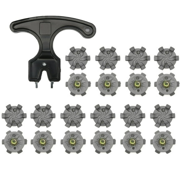 20Pcs Outdoor Golf Shoe Spikes Replacement Spikes For Golf Shoe With Golf Spike Spanner Golf Spike Tool For Golf Player Golf Lover Men Women