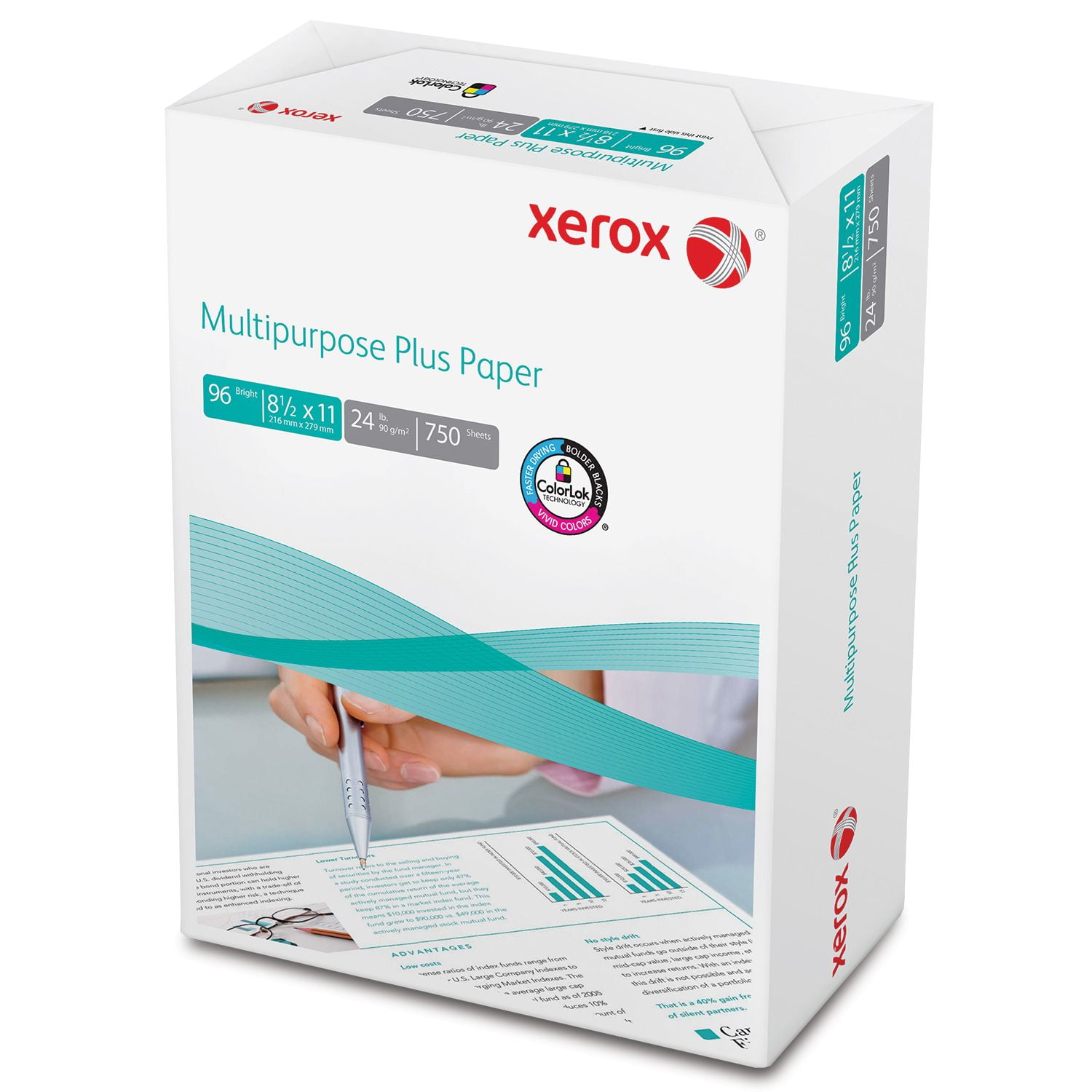 Xerox Multipurpose Plus Paper 24lb 96 Bright 8 1 2 X 11